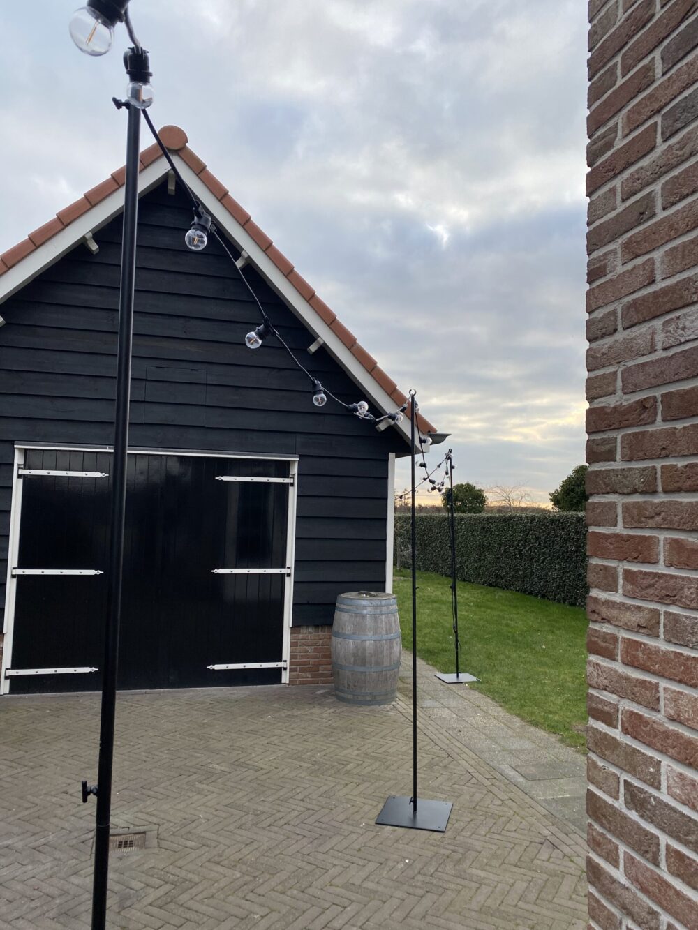 Steunen standaards voor slingers of prikkabel verlichting (8 stuks beschikbaar)