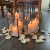 Windlichten 9 stuks met gouden details MERK House Doctor! - Afbeelding 7