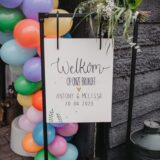 Wit welkomstbord met stalen frame - Afbeelding 5