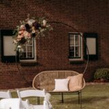 Ronde stalen backdrop - zwart - Afbeelding 2