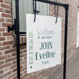 Wit welkomstbord met stalen frame - Afbeelding 12