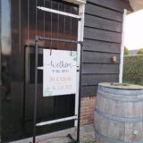 Wit welkomstbord met stalen frame - Afbeelding 10