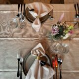 Beige servetten - linnen look per 30 stuks te huur (60 beschikbaar) - Afbeelding 6