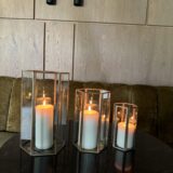 Gouden hexagonale windlichten per 15 stuks te huur (30 beschikbaar) - Afbeelding 10